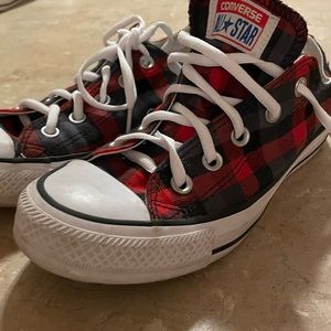 Plaid Chuck Converse Low Rise Shoes